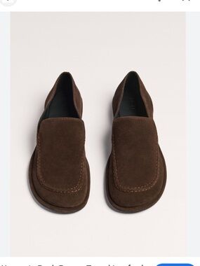 Me+em 8  Suede Slip-On Loafers in Brown